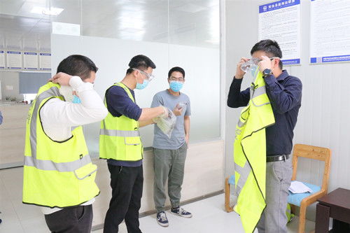 未雨綢繆，筑牢防線 七分公司孟加拉項目開展新冠疫情應急預案與醫護人員防護用品專項演練